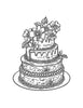 Whimsical Cakes Coloring Pages: Fun and Creative Designs for Relaxation and Inspiration - Printable PDF for Adults and Kids | Cookbook digital download - Blululi