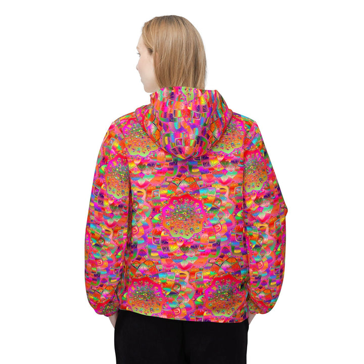 Windbreaker Jacket with Blululi Mandala Designs Outerwear - Blululi