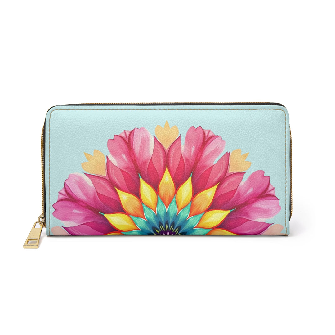 Zipper Wallet - Colorful Mandala Flower Art Accessories - Blululi