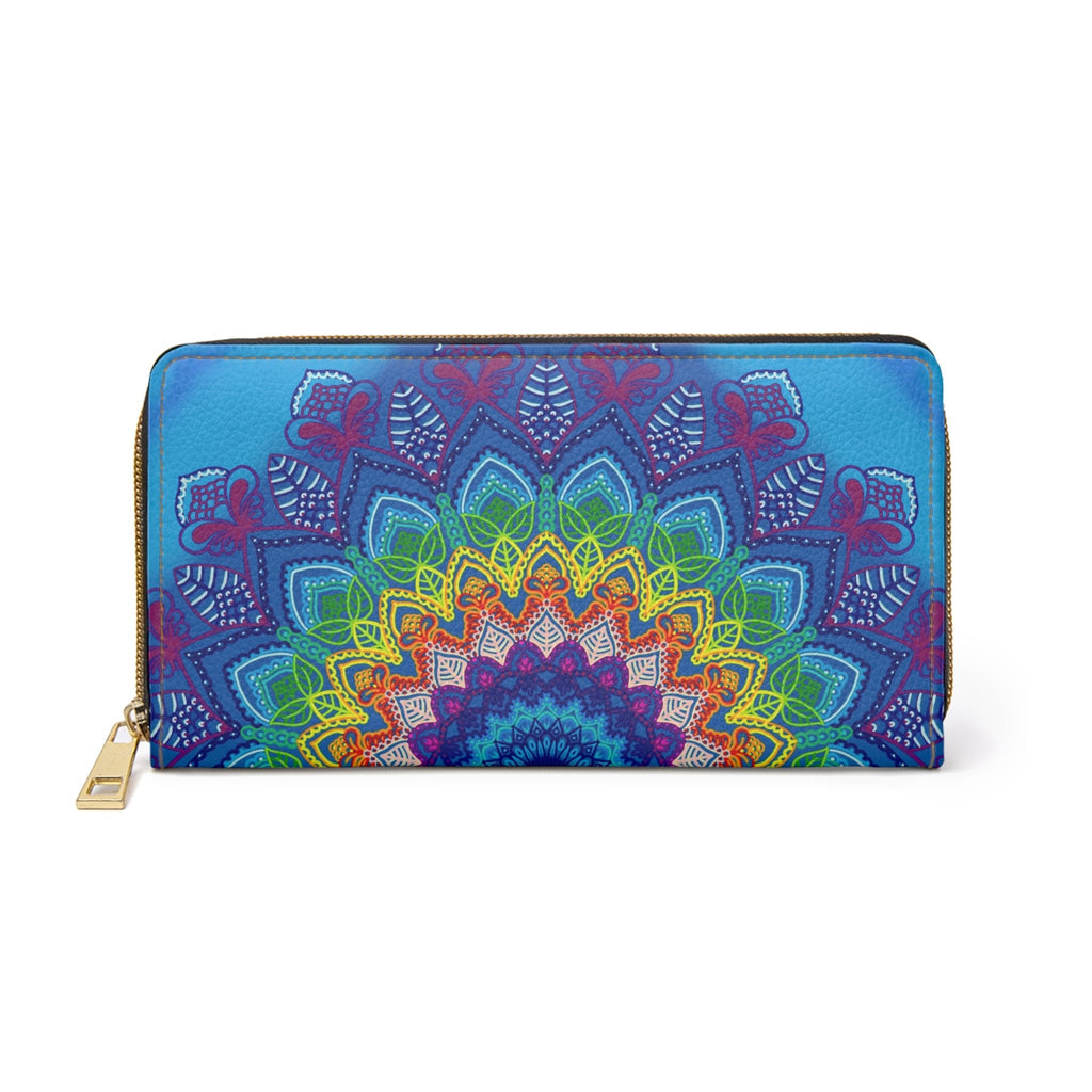 Zipper Wallet - Hand Drawn Mandala Art Accessories - Blululi