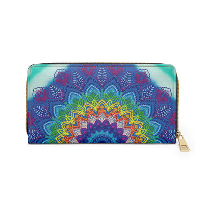 Zipper Wallet - Hand Drawn Mandala Art Accessories - Blululi